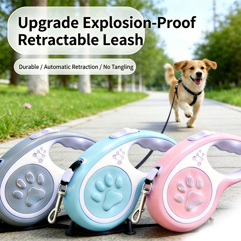 Retractable Dog Leash 16FT for Small Medium Dogs | U-Shaped Outlet 200LB Heavy Duty Nylon Rope
