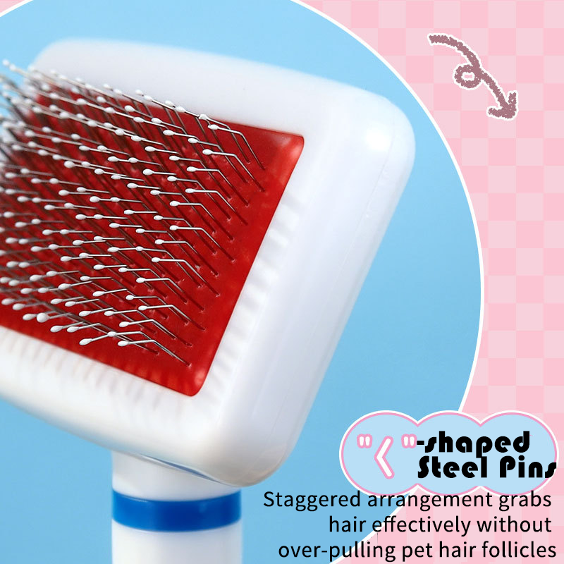 Steel Pin Pet Grooming Comb Gentle Hair Remover for Cats Small Dogs
