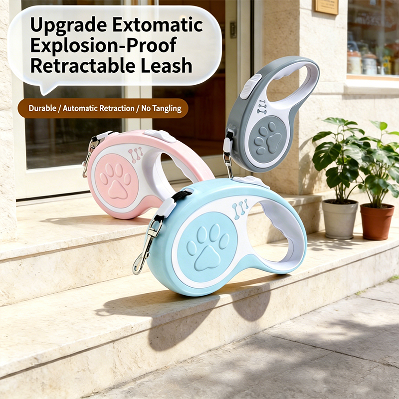 Retractable Dog Leash 16FT for Small Medium Dogs | U-Shaped Outlet 200LB Heavy Duty Nylon Rope