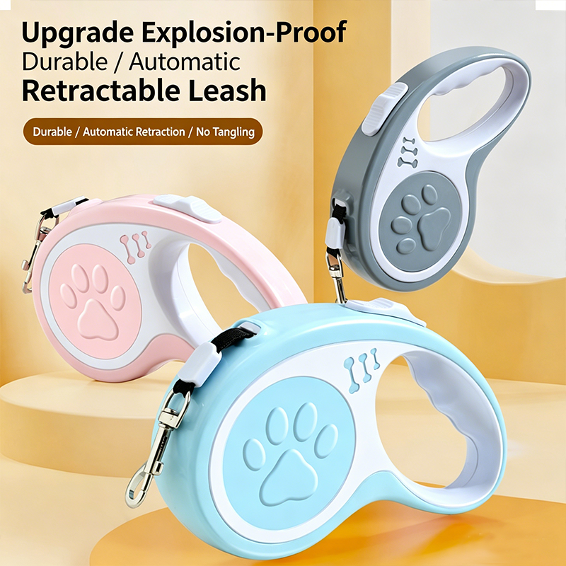 Retractable Dog Leash 16FT for Small Medium Dogs | U-Shaped Outlet 200LB Heavy Duty Nylon Rope