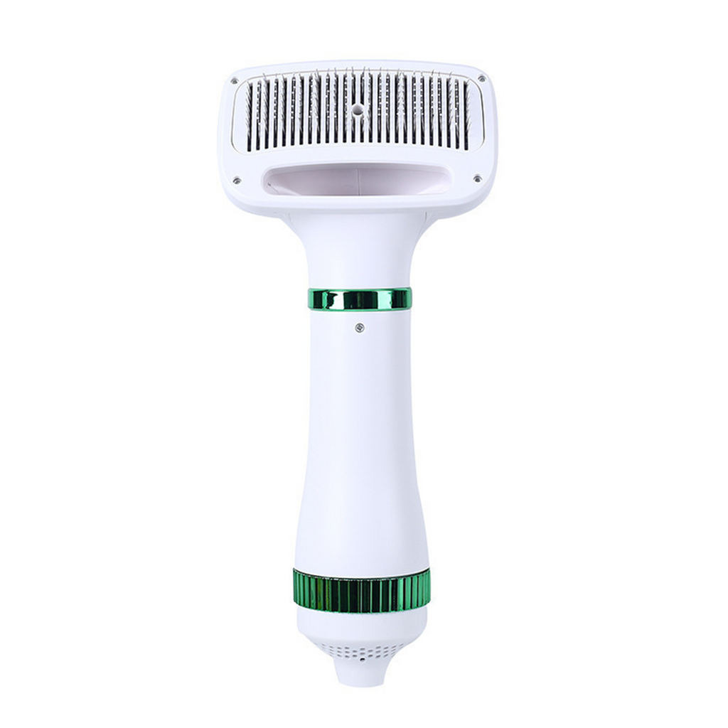 Pet Hair Dryer Brush 2-in-1 Hot Air Comb 300W Silent Fast Drying Dog Cat Grooming Brush 3 Speed Adjustable Floating Hair Remover 110-230V Multi-Plug EU US UK AU JP Plug