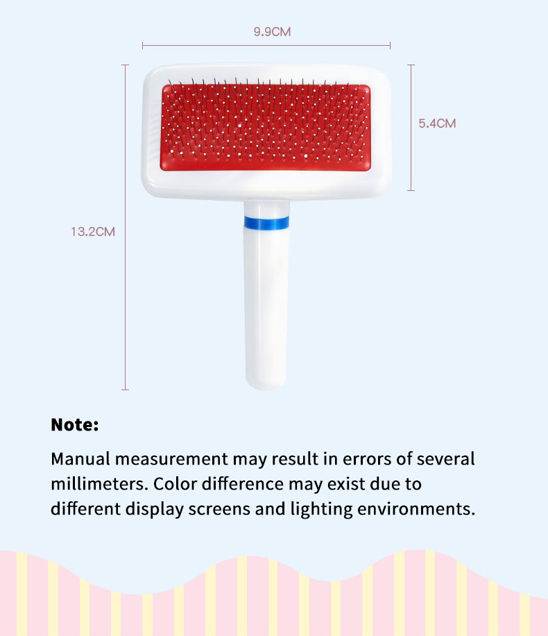 Steel Pin Pet Grooming Comb Gentle Hair Remover for Cats Small Dogs