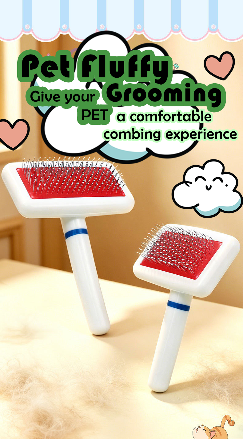 Steel Pin Pet Grooming Comb Gentle Hair Remover for Cats Small Dogs