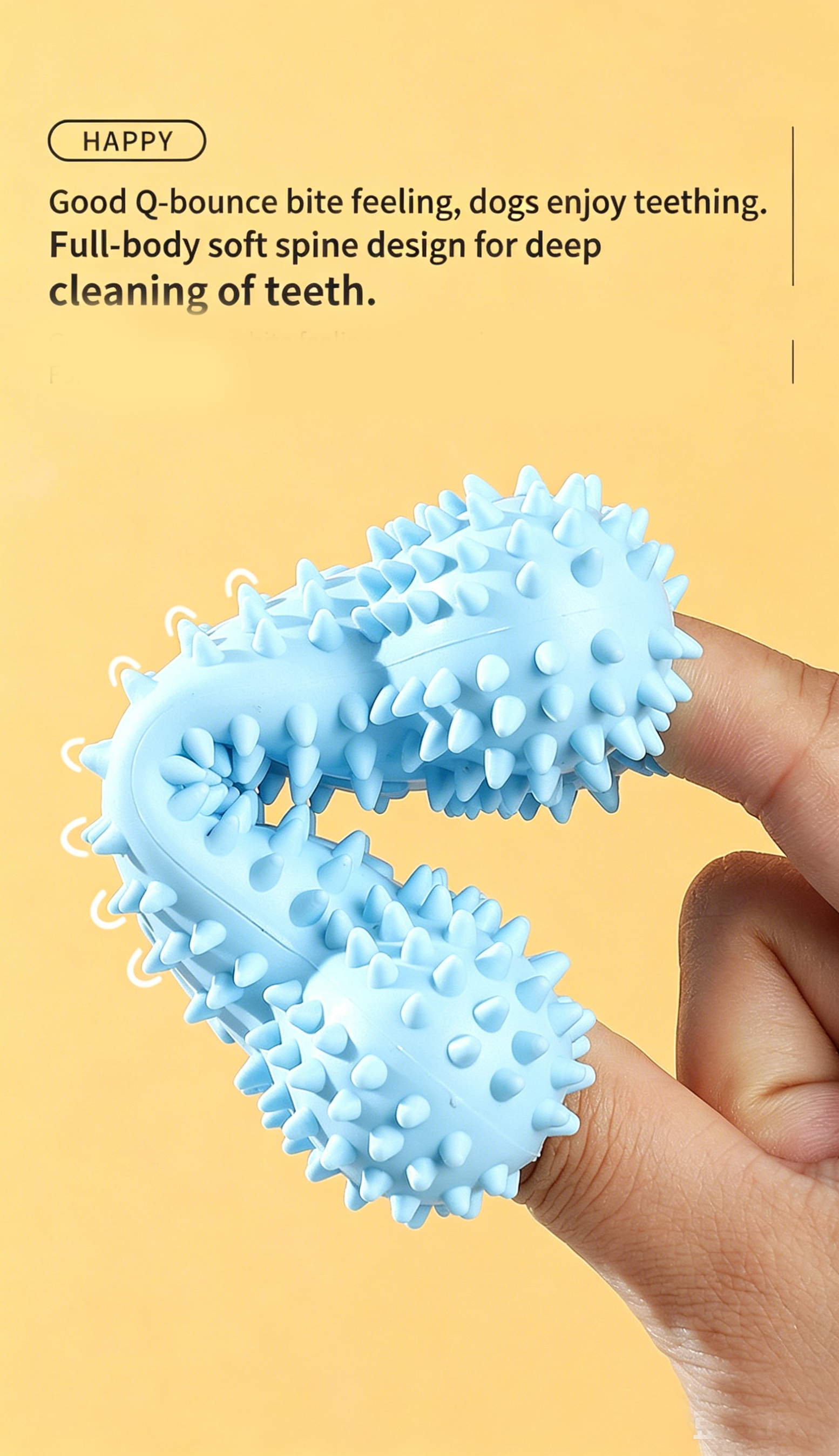 Dog TPR Chew Toys, Macaron Color Teething Sticks with Various Shapes, Bite Resistant Interactive Toys for Puppy Dental Care
