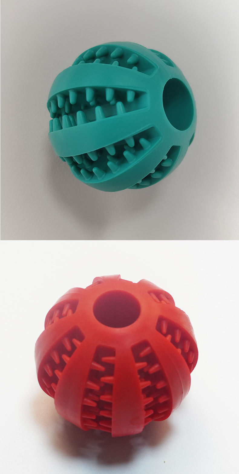 Watermelon TPR Treat Dispensing Ball, Pet Teeth Grinding Chew Toy for Dogs & Cats, Slow Feeder Enrichment Toy for Boredom Relief