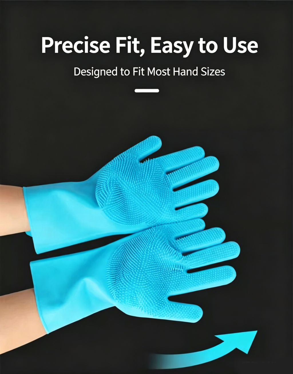 Thickened Silicone Pet Grooming Gloves 3000 Massage Bristles Dog Cat Bathing Brush Anti-Bite Anti-Scratch Hair Remover