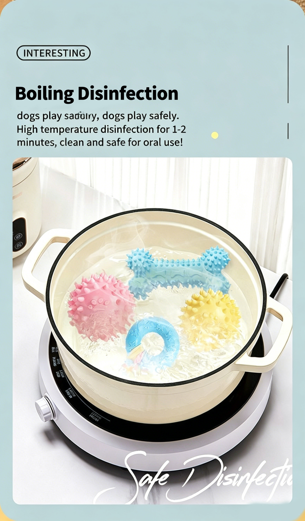 Dog TPR Chew Toys, Macaron Color Teething Sticks with Various Shapes, Bite Resistant Interactive Toys for Puppy Dental Care