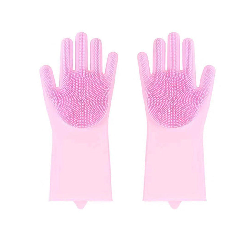 Thickened Silicone Pet Grooming Gloves 3000 Massage Bristles Dog Cat Bathing Brush Anti-Bite Anti-Scratch Hair Remover