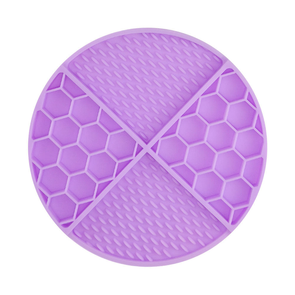 Silicone Slow Feeder Dog Cat Bowl | 61 Strong Suction Cups | Anti-Choke Anti-Vomiting Pet Food Mat for Wet & Dry Food 