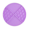 Silicone Slow Feeder Dog Cat Bowl | 61 Strong Suction Cups | Anti-Choke Anti-Vomiting Pet Food Mat for Wet & Dry Food 