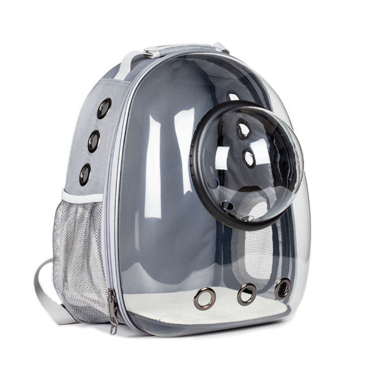 Semi Shaded Privacy Clear Cat Space Backpack | Breathable Pet Travel Carrier for Small Cats