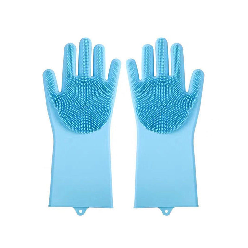 Thickened Silicone Pet Grooming Gloves 3000 Massage Bristles Dog Cat Bathing Brush Anti-Bite Anti-Scratch Hair Remover