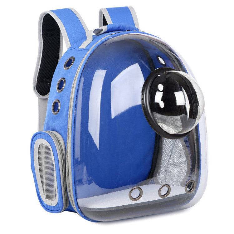 Semi Shaded Privacy Clear Cat Space Backpack | Breathable Pet Travel Carrier for Small Cats