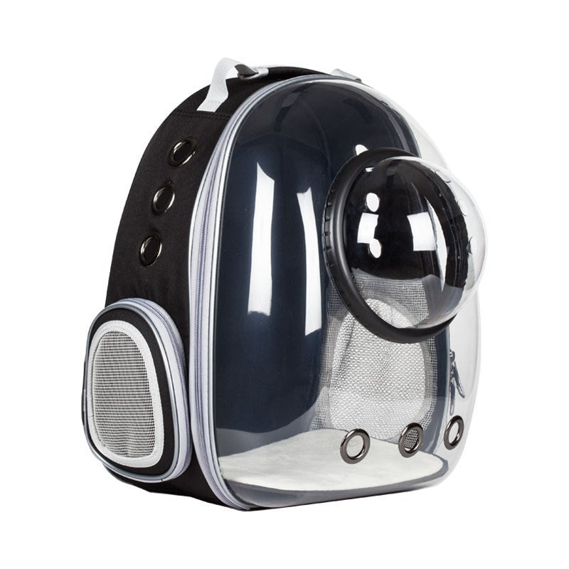 Semi Shaded Privacy Clear Cat Space Backpack | Breathable Pet Travel Carrier for Small Cats