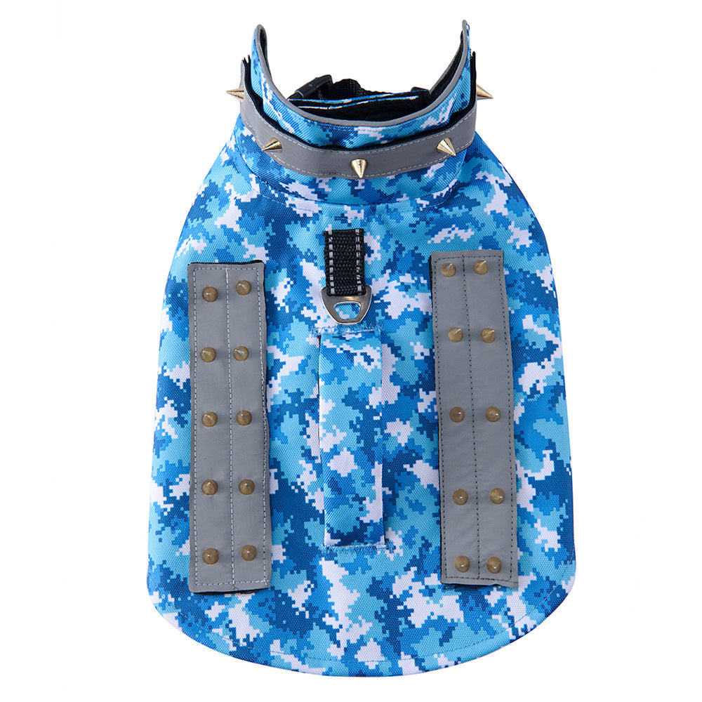 Anti-Bite Dog Vest, Reinforced Spike Protective Vest with Reflective Stripe for Small & Medium Dogs