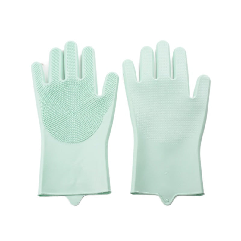 Thickened Silicone Pet Grooming Gloves 3000 Massage Bristles Dog Cat Bathing Brush Anti-Bite Anti-Scratch Hair Remover