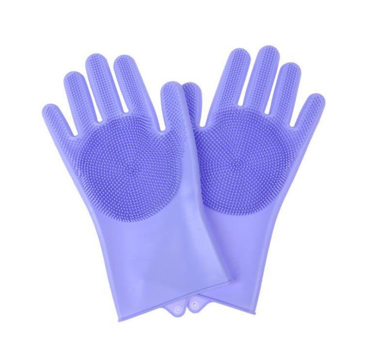 Thickened Silicone Pet Grooming Gloves 3000 Massage Bristles Dog Cat Bathing Brush Anti-Bite Anti-Scratch Hair Remover