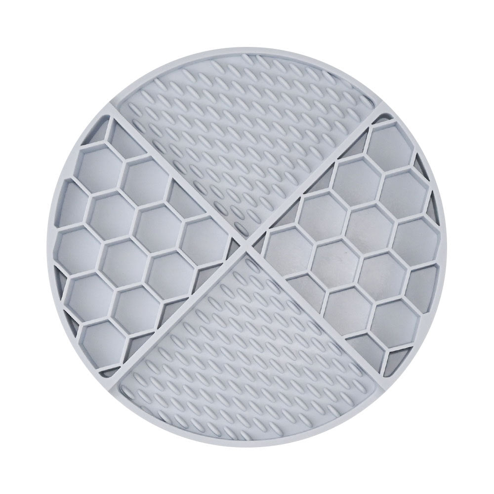 Silicone Slow Feeder Dog Cat Bowl | 61 Strong Suction Cups | Anti-Choke Anti-Vomiting Pet Food Mat for Wet & Dry Food 